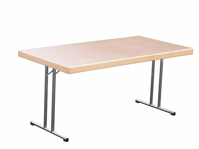 Konferenzklapptisch, 200 x 80 x 74 cm, Chrom Doppel T