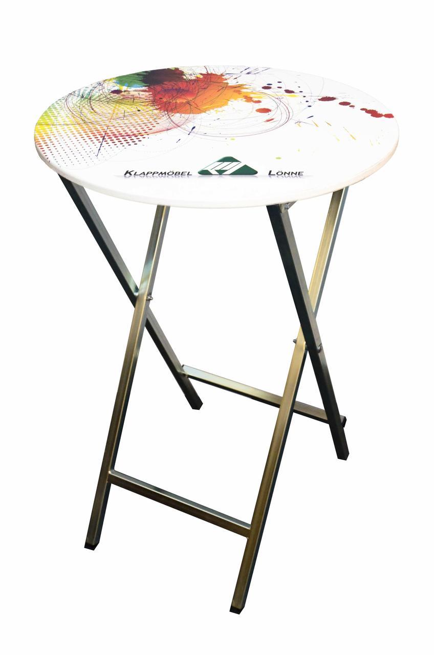 Stehtisch Sky, galv. verzinkt, mit bedruckter Tischpl. ø70cm Stehtisch Sky, galv. verzinkt, mit bedruckter Tischpl. ø70cm