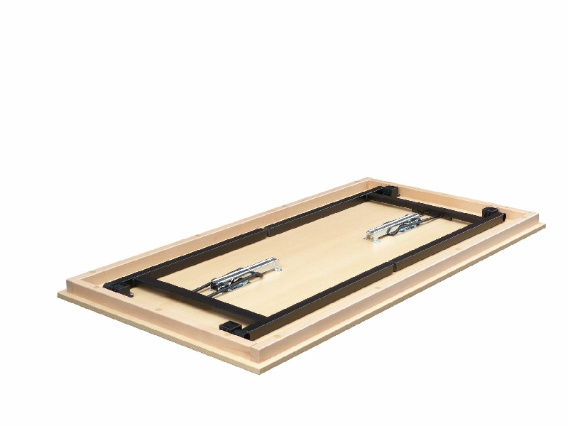 Klapptisch Dekor Buche, U-Form schwarz, 100 x 70 x 74 cm Klapptisch Dekor Buche, U-Form schwarz, 100 x 70 x 74 cm