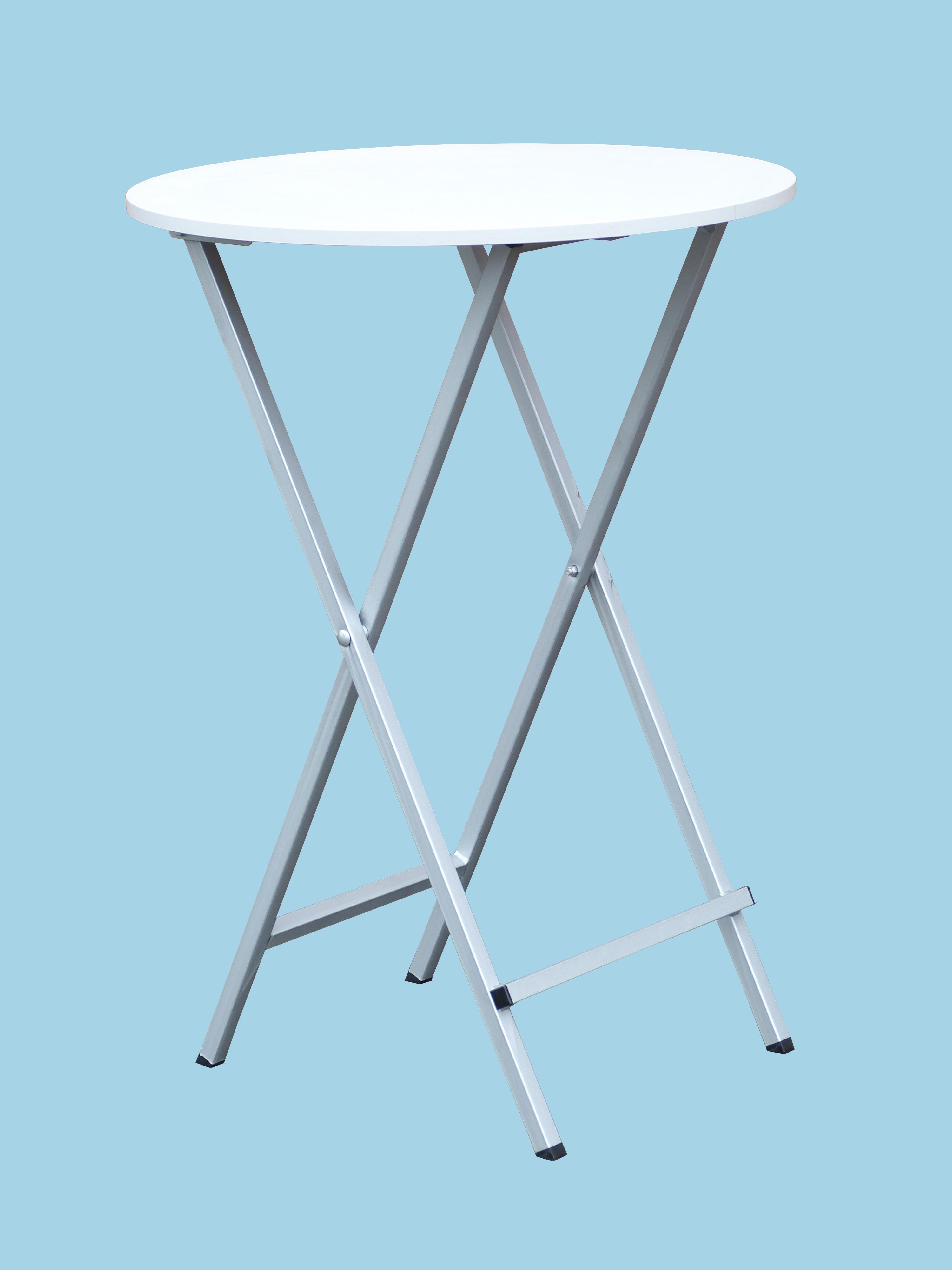 Stehtisch "Sky"klappbar Grau Dekor ø 80 cm