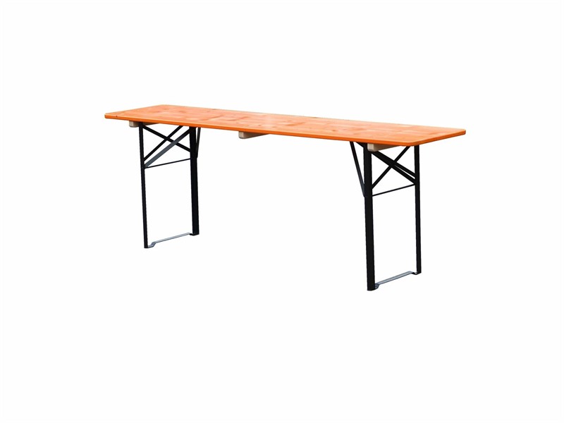 Klapptisch Ideal orange 220x80 cm, Gestell schw.