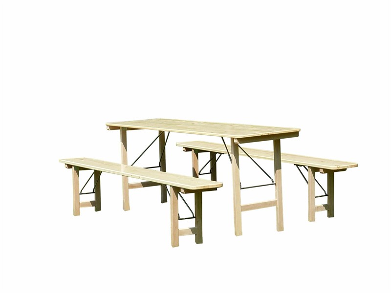 Holzklapptisch Rustikal 220 × 70 cm