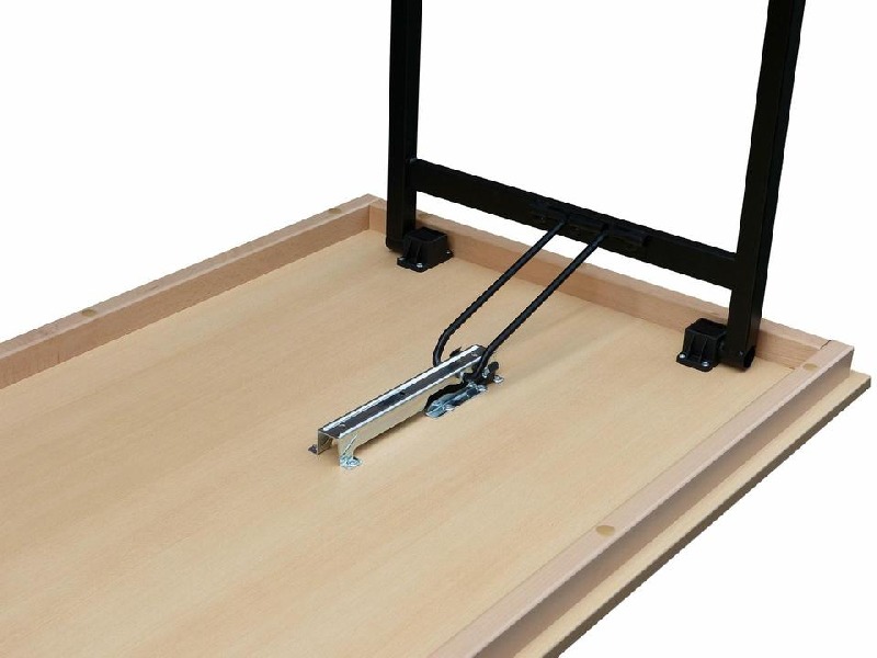Klapptisch Dekor Buche, U-Form schwarz, 100 x 70 x 74 cm Klapptisch Dekor Buche, U-Form schwarz, 100 x 70 x 74 cm