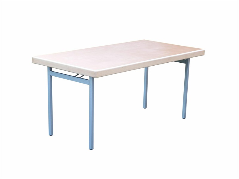 Konferenzklapptisch, 160 x 70 x 74 cm, U-Form Silber-grau