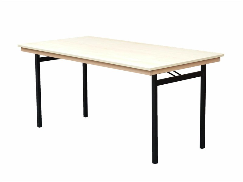 Klapptisch Dekor Ahorn, U-Form schwarz, 110x60x74 cm