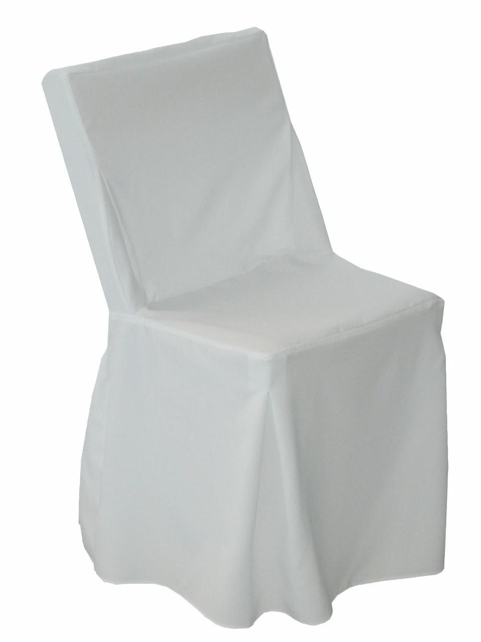 Husse für Klappstühle mit Schleife, groß, weiß Husse für Klappstühle mit Schleife, groß, weiß