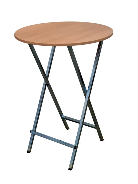 Stehtisch Sky, klappbar,galv. verzinkt, Buche Dekor ø 80 cm