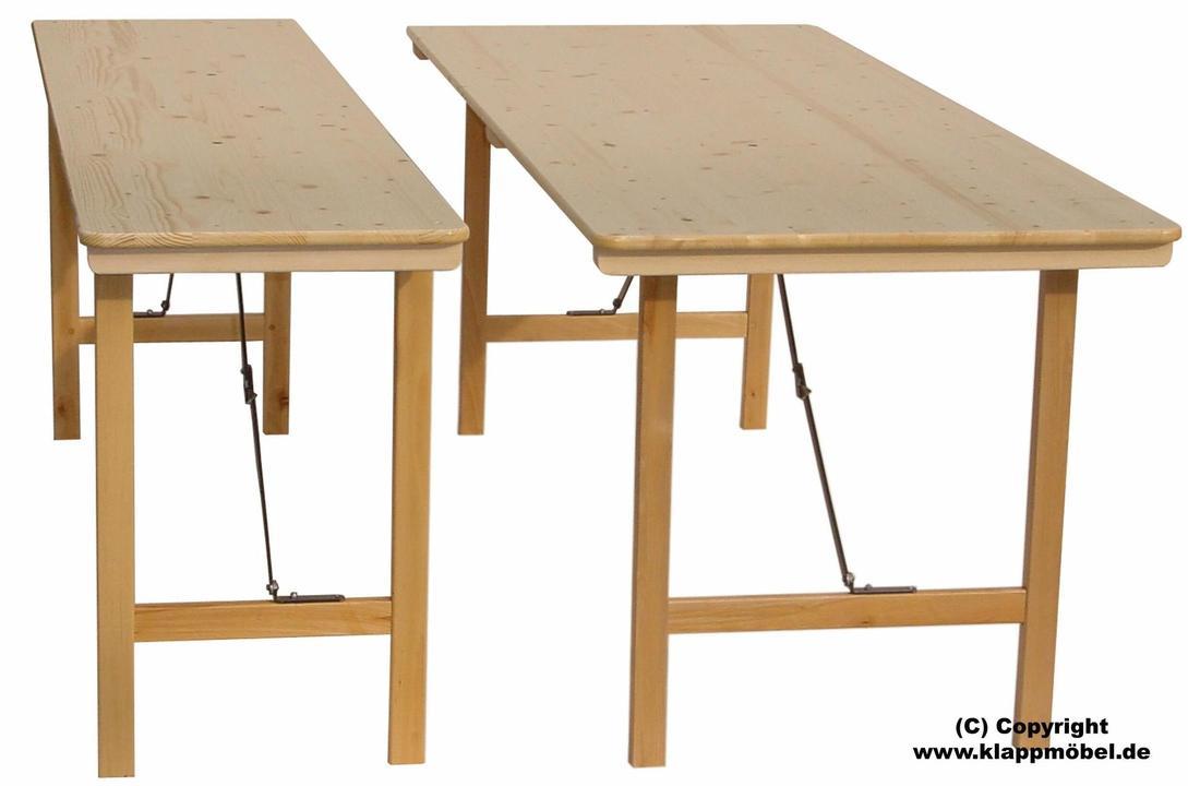 Holzklapptisch 200 × 70 cm kaufen
