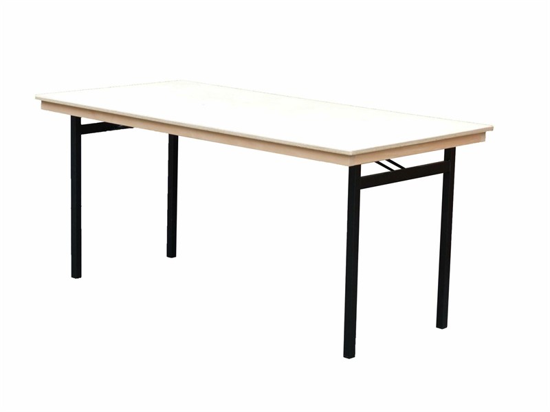 Bankettklapptisch, 110 x 60 x 74 cm, U-Form schwarz