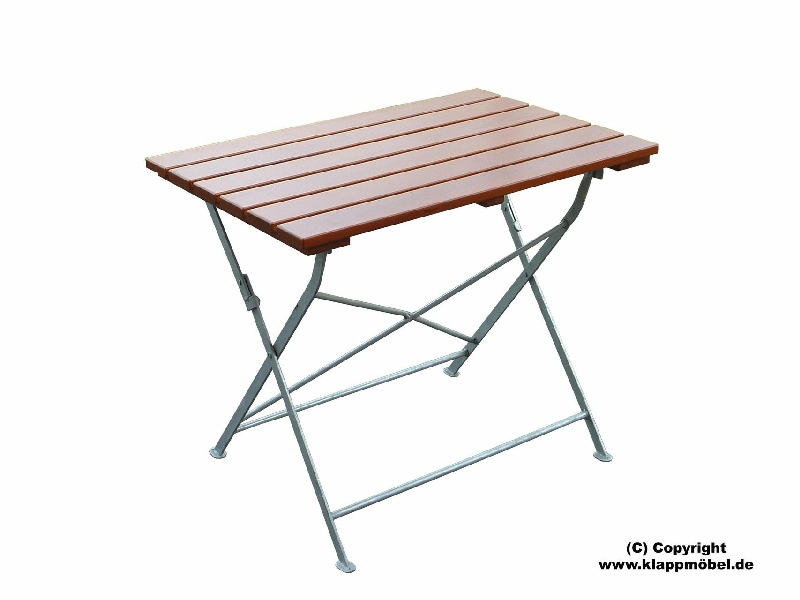 Flachstahlgartentisch verzinkt 70x70 cm teak-farbig Flachstahlgartentisch verzinkt 70x70 cm teak-farbig