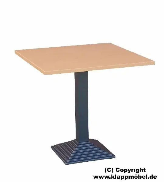 Bistrotisch Bistrotisch eckig Buche
