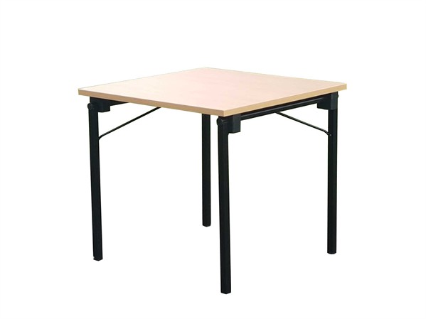 Klapptisch 120 × 60 cm – Buche, Gestell schwarz