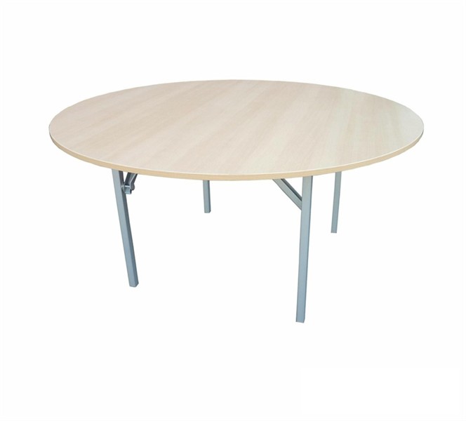 Klapptisch Rund, ø 180 cm mit ABS-Kante, weiß