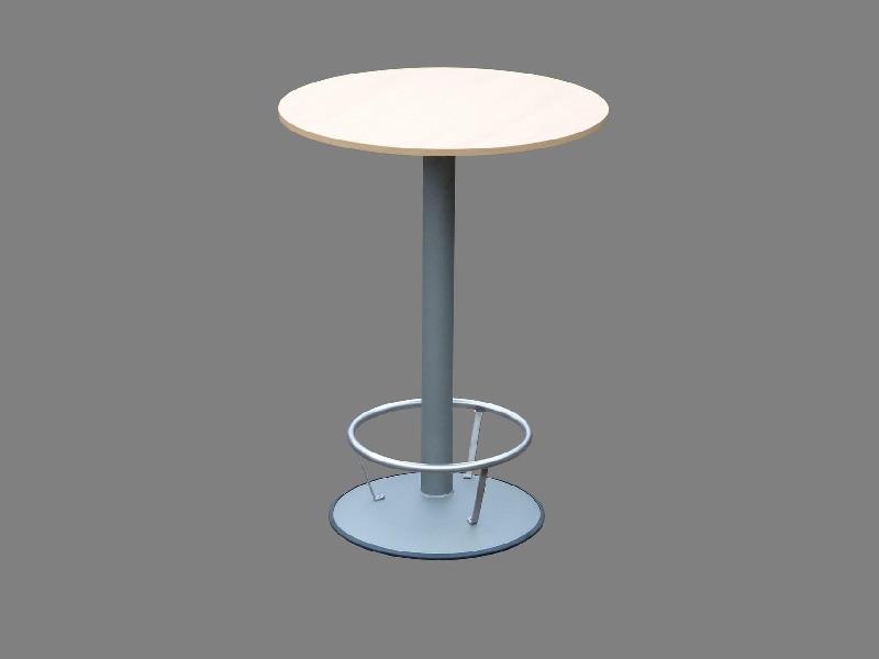 Stehtisch Zenit Ø 80 cm Buchen-Dekor Grau