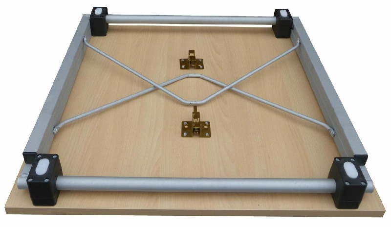 Klapptisch Licht-Grau Dekor 25 mm mit silbernen Gestellen 160x80x74,5 cm Klapptisch Licht-Grau Dekor 25 mm mit silbernen Gestellen 160x80x74,5 cm