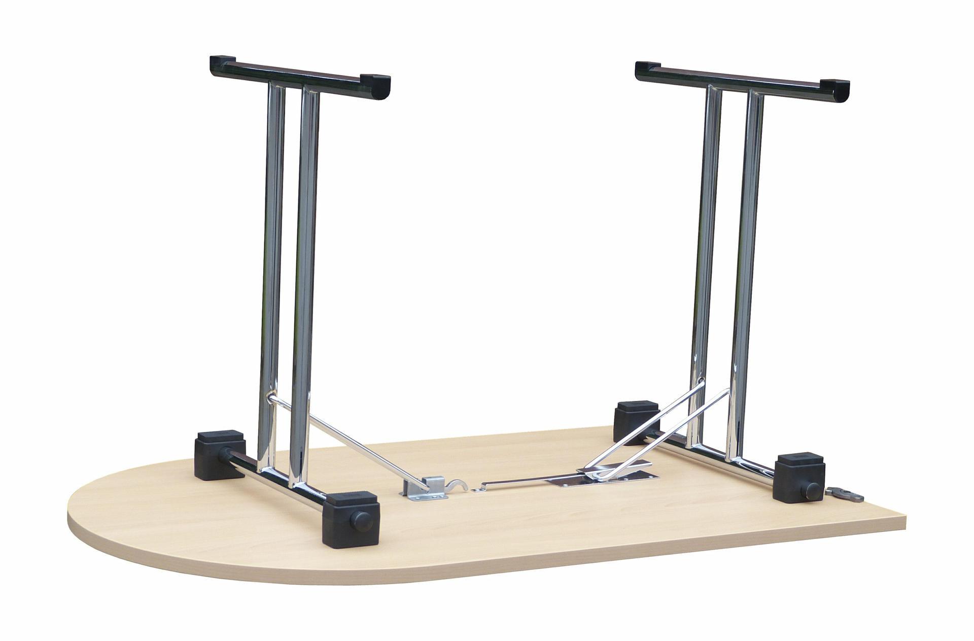 Dekor-Klapptisch 25 mm 130x80 cm mit 40er Rundung Dekor-Klapptisch 25 mm 130x80 cm mit 40er Rundung