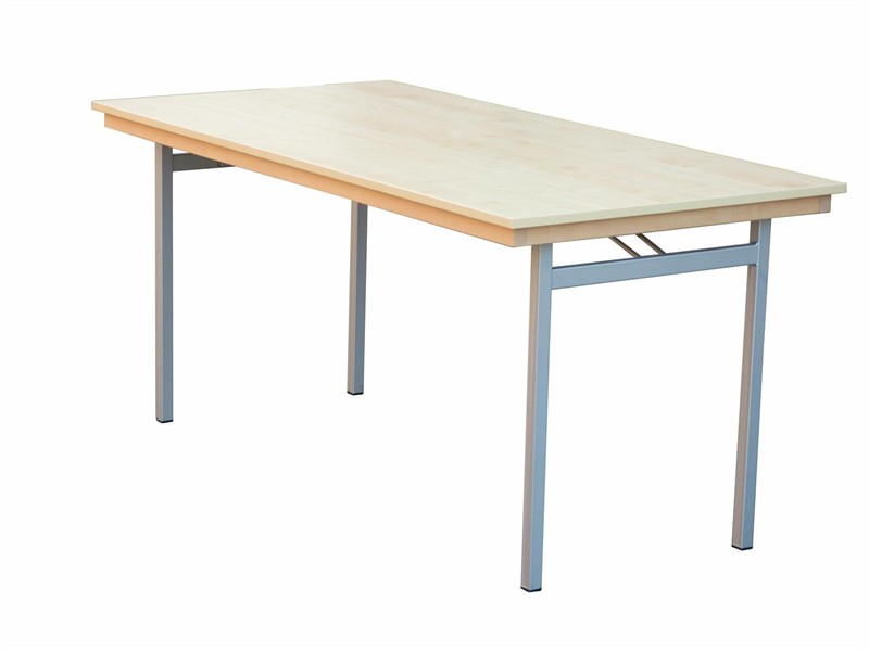 Klapptisch Dekor Ahorn, Silber-grau U-Form, 160x70x74 cm