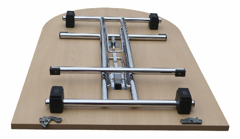 Dekor-Klapptisch 25 mm 130x80 cm mit 40er Rundung Dekor-Klapptisch 25 mm 130x80 cm mit 40er Rundung