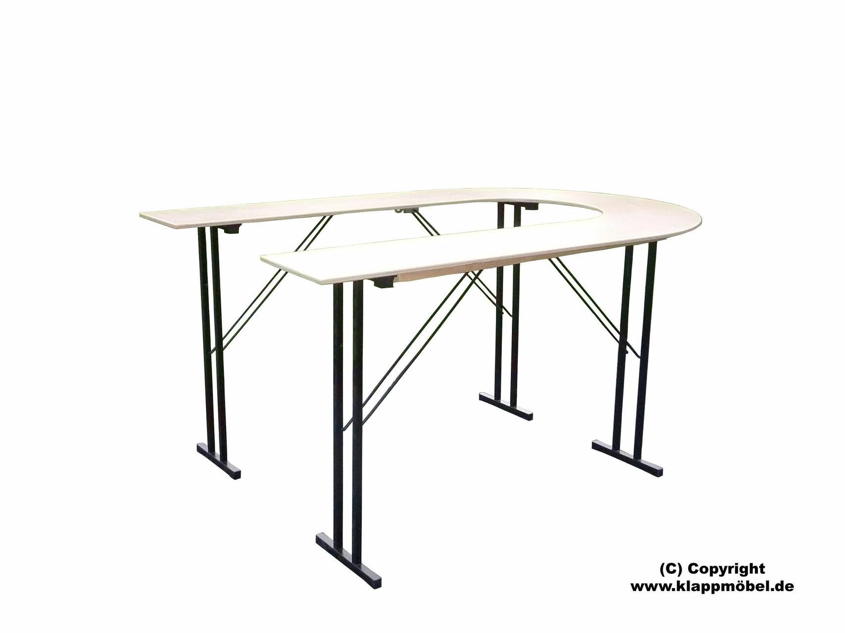 Thekentisch klappbar mit Bogen 200x170x109 cm 