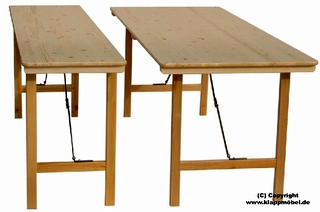 Holzklapptisch Holzklapptisch für Schützenfeste
