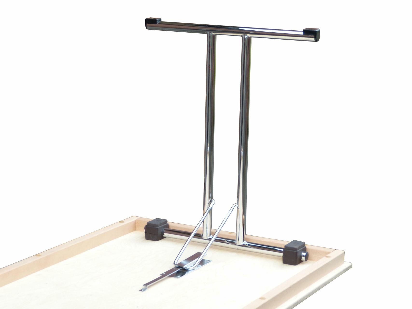 Bankettklapptisch, 170x70x74 cm, Doppel-T chrom Bankettklapptisch, 170x70x74 cm, Doppel-T chrom