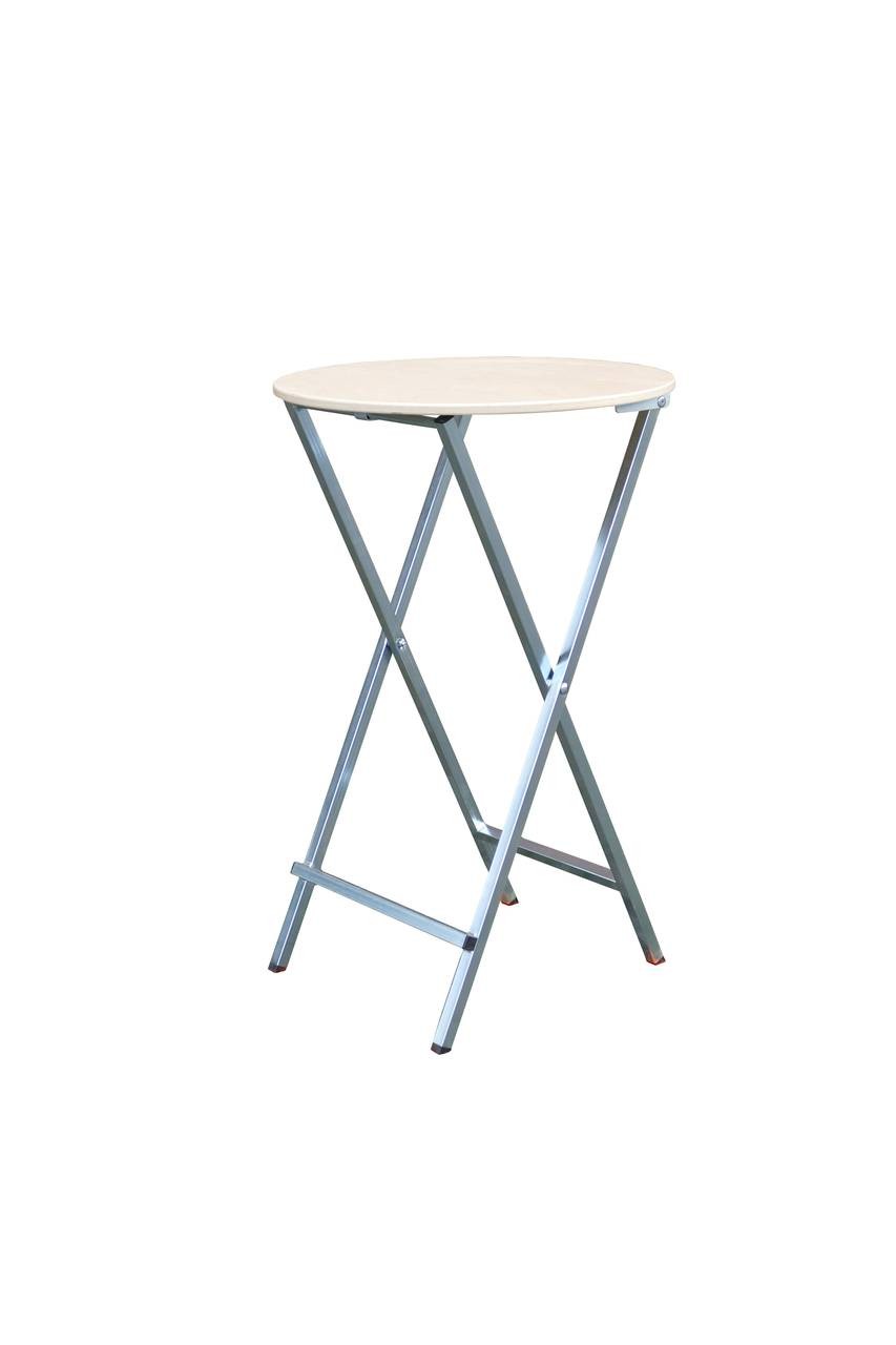 Stehtisch Sky, klappbar, galv. Verz., Multiplexpl. ø70 cm Stehtisch Sky, klappbar, galv. Verz., Multiplexpl. ø70 cm